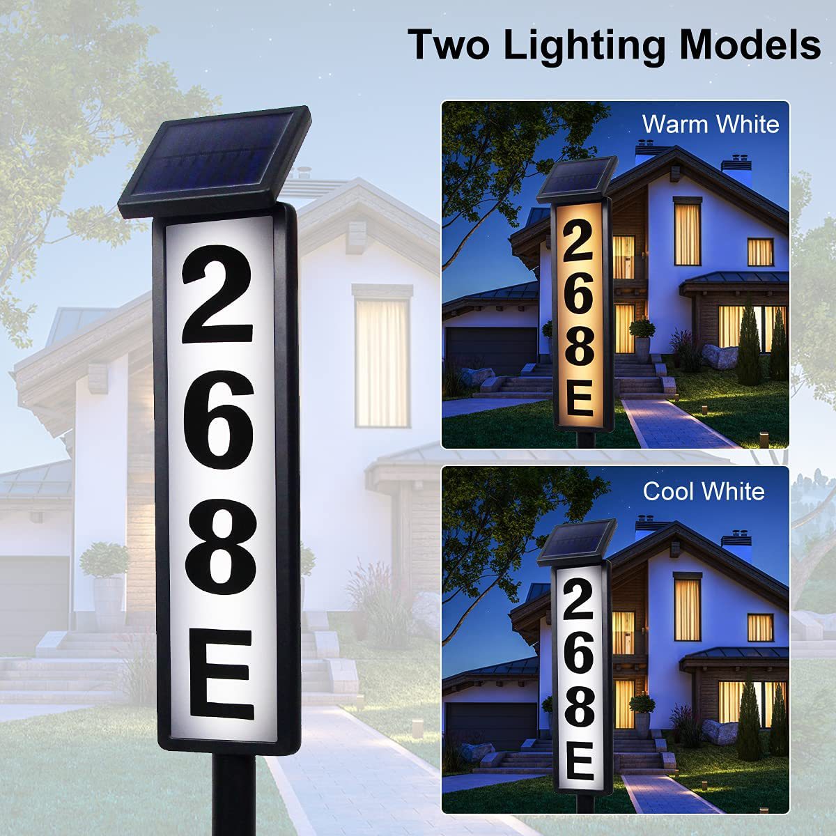 Smart Garden Gate - Lampu Tanda Pintu Bertenaga Surya, Lampu