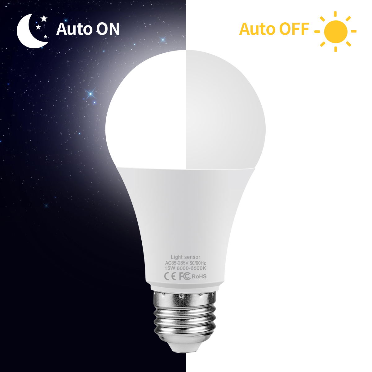 Smart Garden Led Lights - Lampu LED senja ke fajar, 15W
