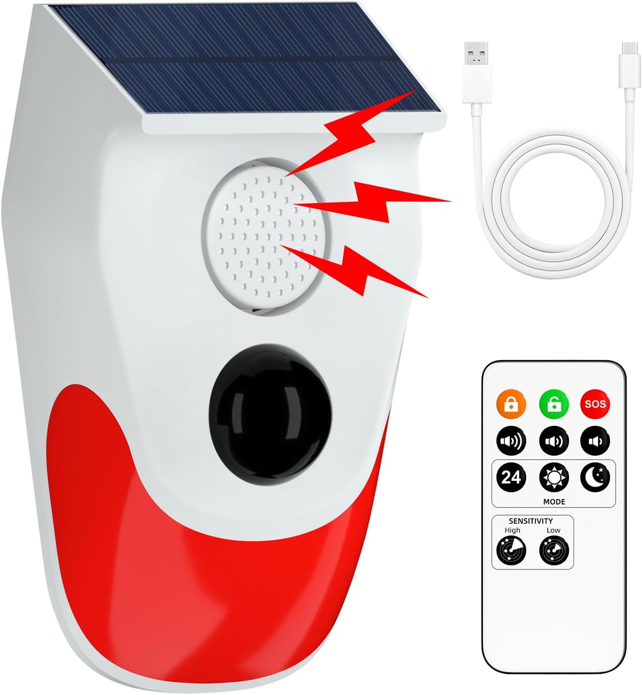 Smart Garden Light Camera - Alarm Sensor Gerak Tenaga Surya untuk