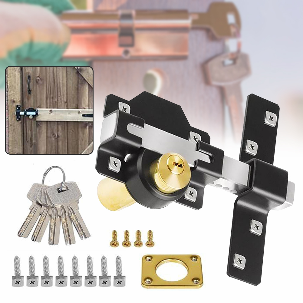 Smart Garden Gate Lock - Barn Door Lock,Garage Gate Lock,Premium Long