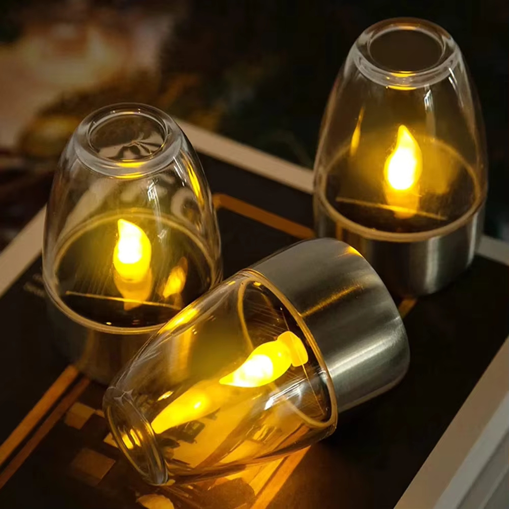 Smart Garden Spotlights - Lampu Lilin Surya Baja Tahan Karat