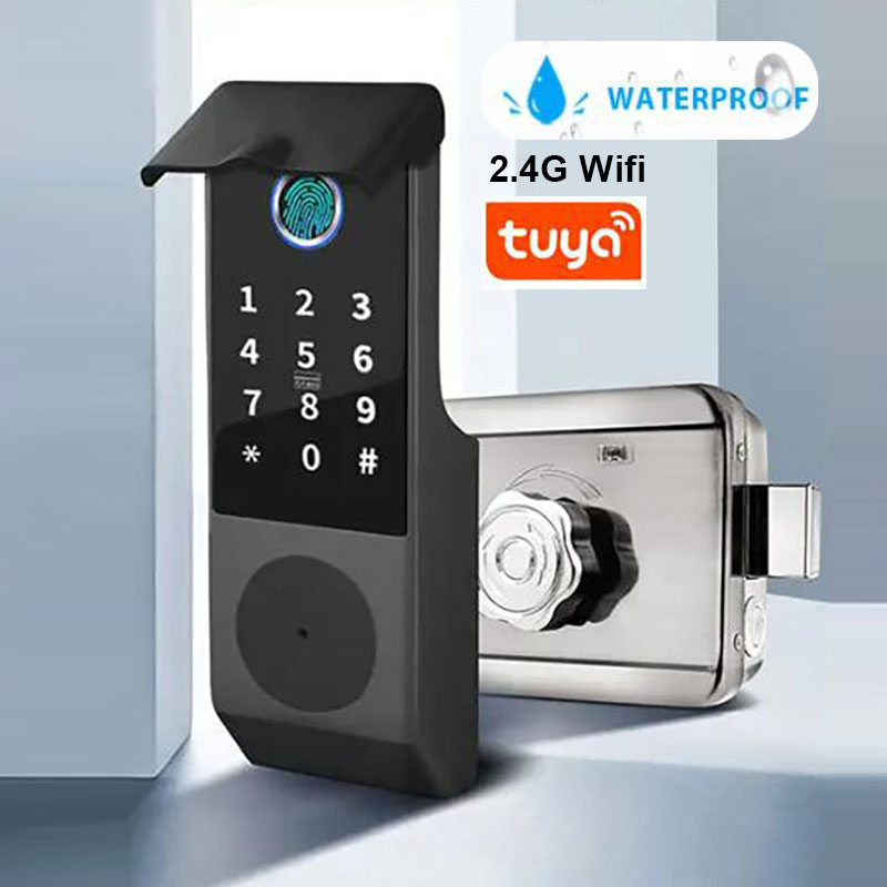 Smart Garden Gate - Kunci pintar Wifi Tuya, kunci keamanan
