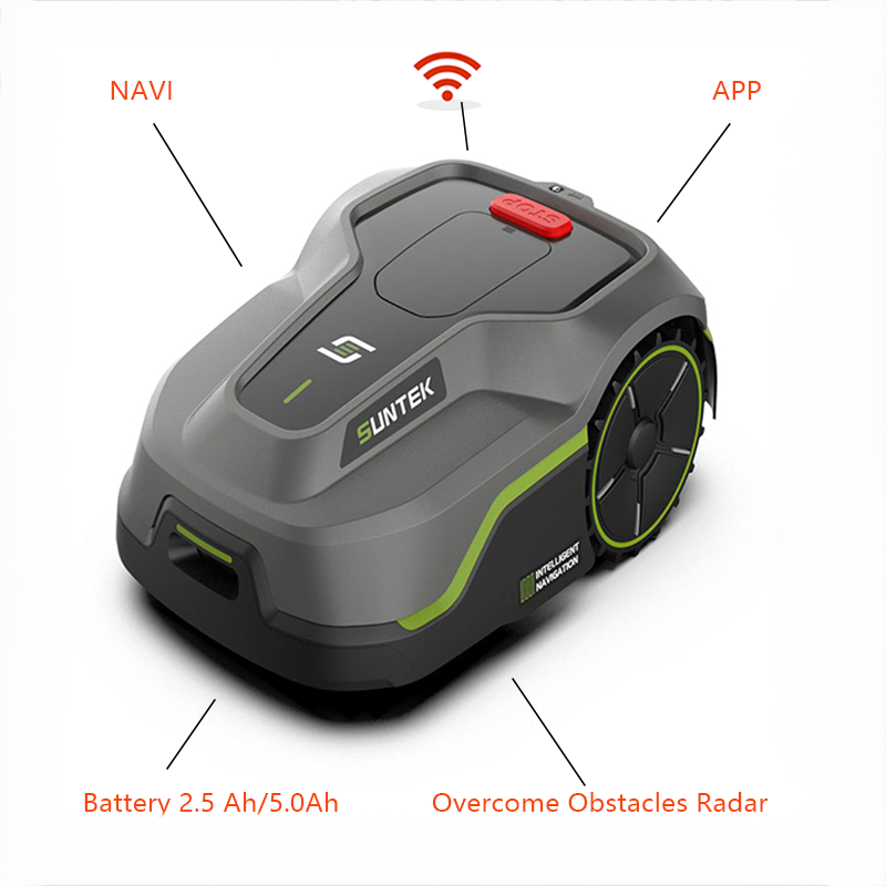 Smart Garden Drawing - Robot Pemotong Rumput Otomatis NAVI HOME