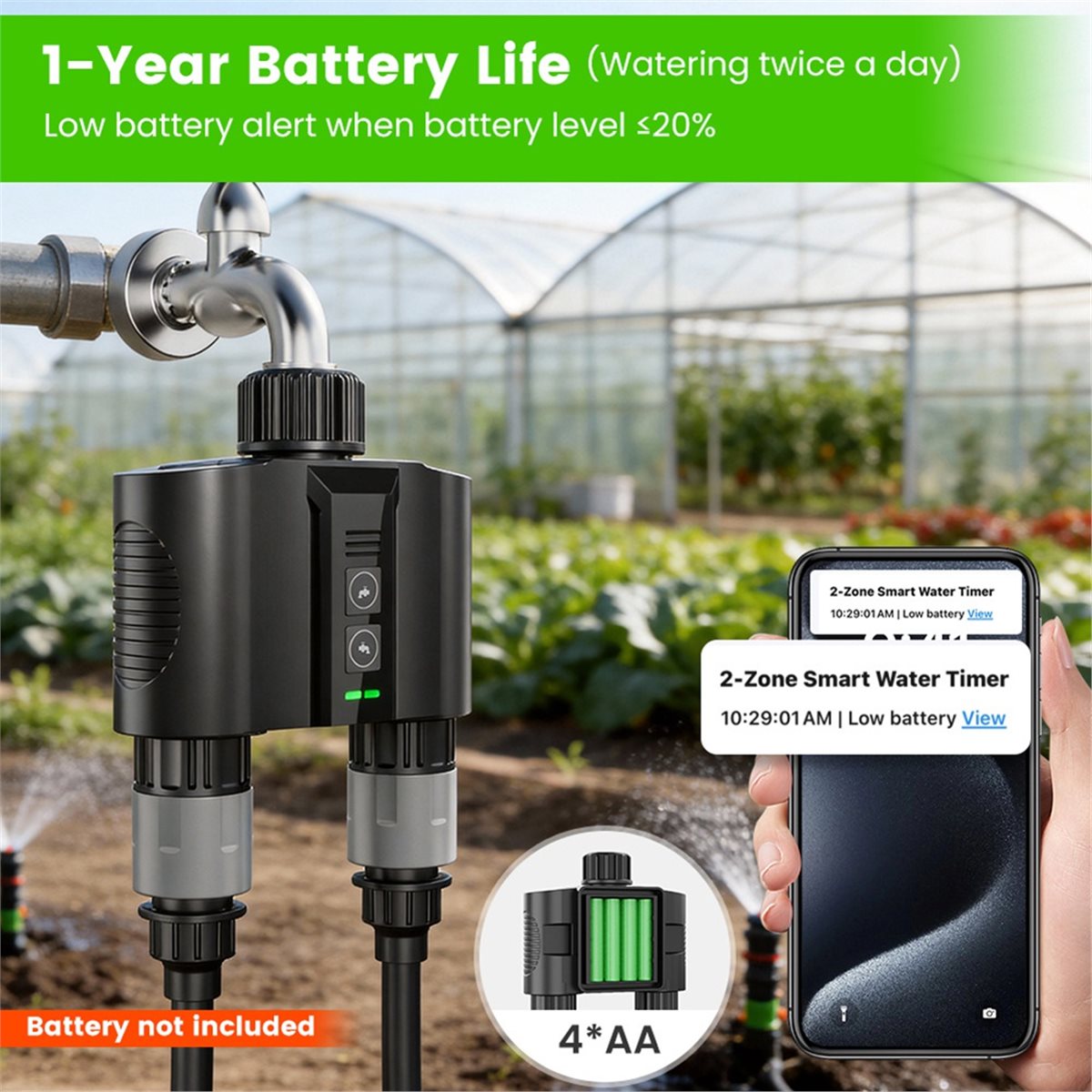 Smart Garden Hose Valve - Y17A 1 Set Timer Air WiFi
