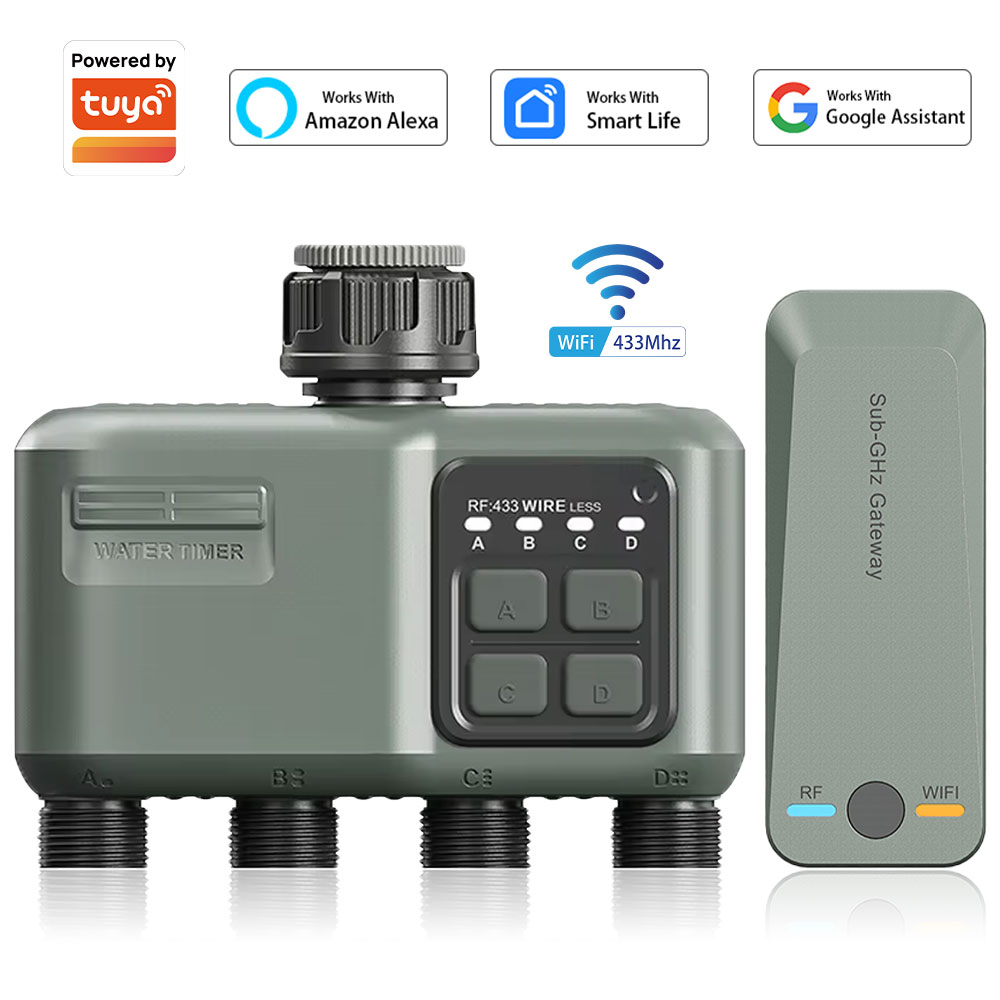 Smart Garden Technology - Timer Air Digital 4 Outlet untuk