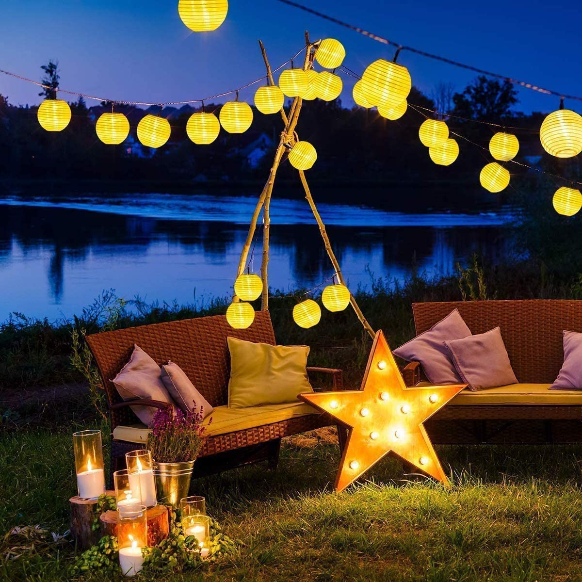 Lampu peri tali tenaga surya,  - Smart Garden Spotlights ulasan dan harga