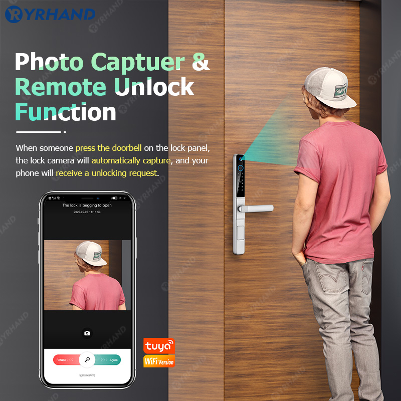 YRHAND IP66 tanpa kunci mata k - Smart Garden Gate Lock ulasan dan harga