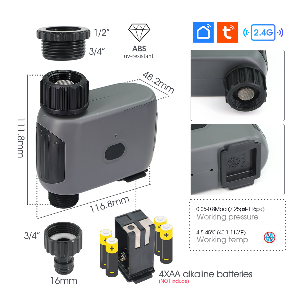 Tuya Smart Wifi Timer Sistem P - Smart Garden Timer ulasan dan harga