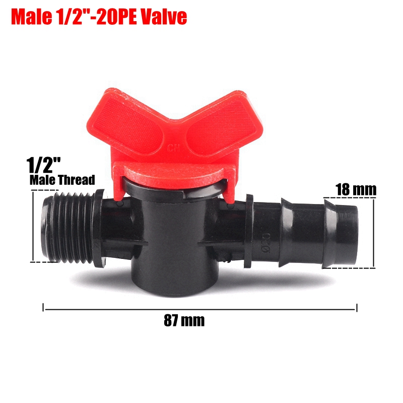3 Pcs Mini Ball Valve 1/2 