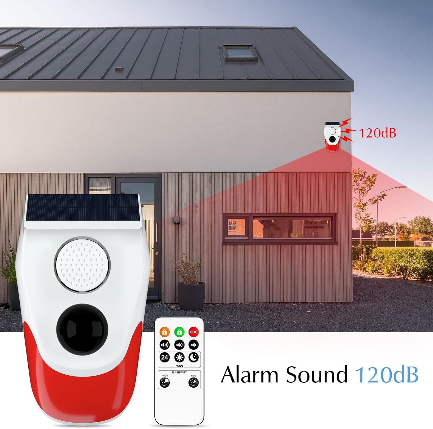 Alarm Sensor Gerak Tenaga Sury - Smart Garden Light Camera ulasan dan harga