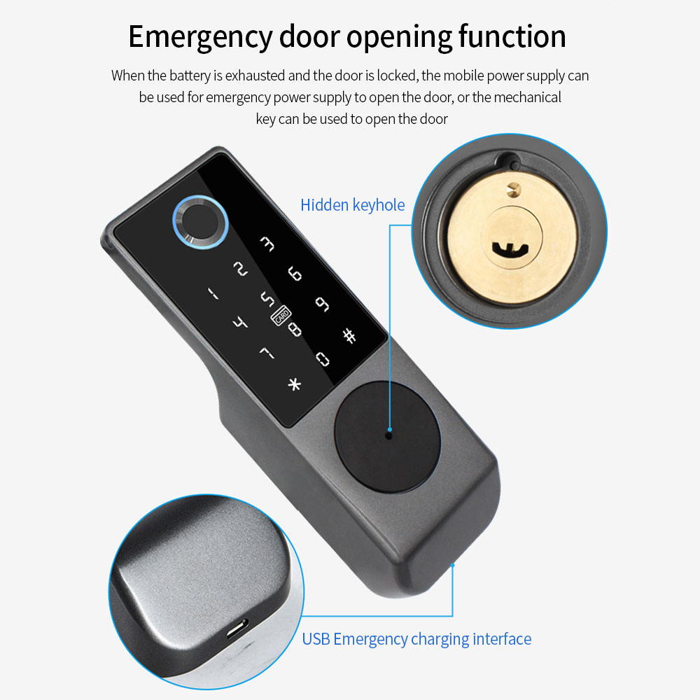 TUYA WIFI Kunci Pintu Pintar K - Smart Garden Gate Lock ulasan dan harga