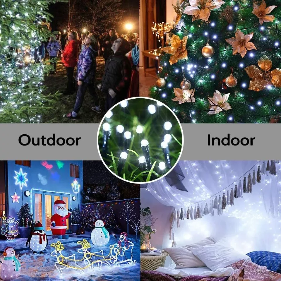 Lampu LED tenaga surya tali 8  - Smart Garden Spotlights ulasan dan harga