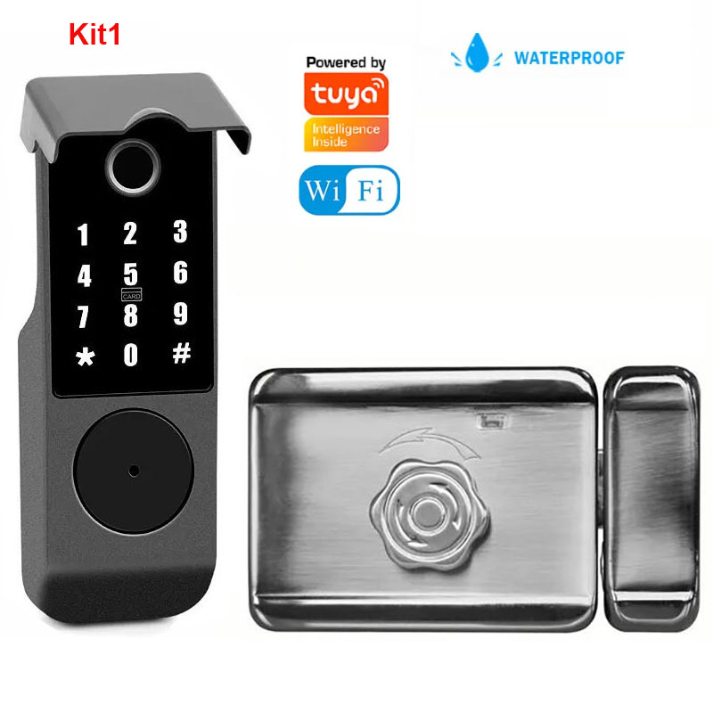 Kunci pintar Wifi Tuya, kunci  - Smart Garden Gate ulasan dan harga