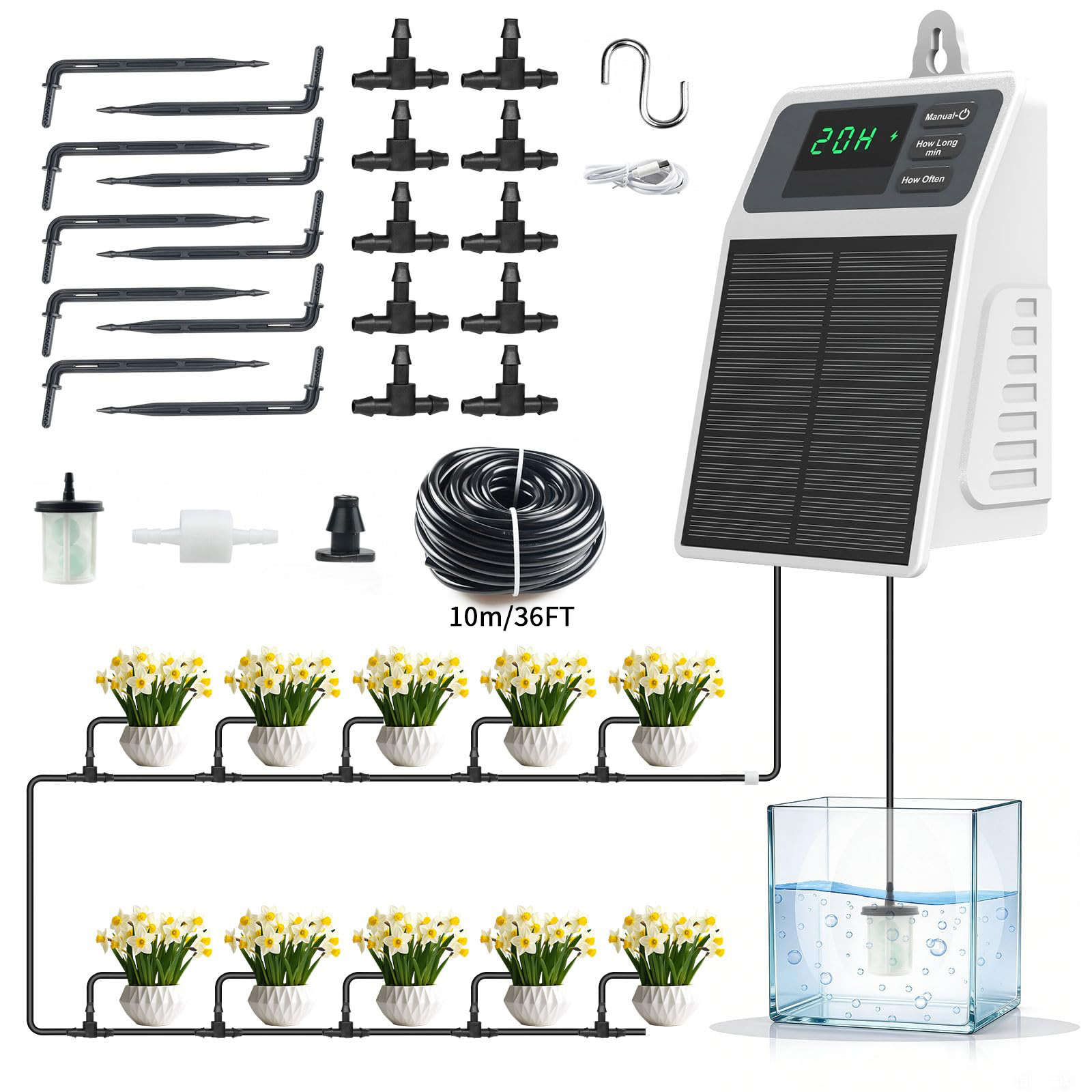 Sistem Irigasi Tetes Tenaga Su - Smart Garden Technology ulasan dan harga