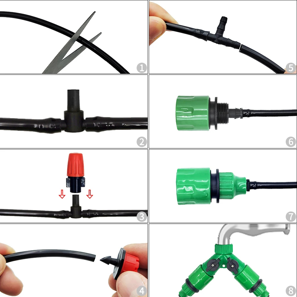 148pcs/set Kit Penyiraman Otom - Smart Garden Technology ulasan dan harga