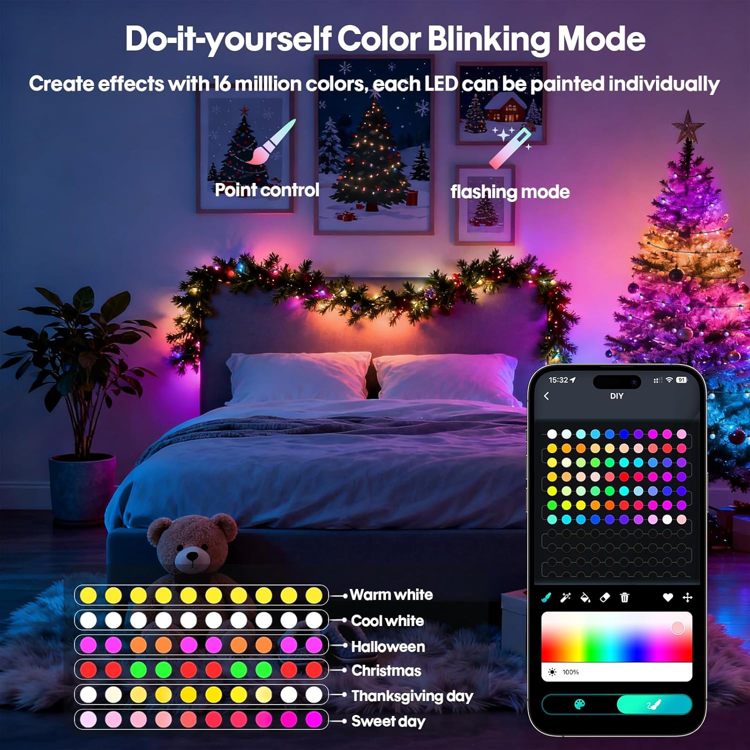 Lampu String Smart Globe 5/10M - Smart Garden Led Lights ulasan dan harga