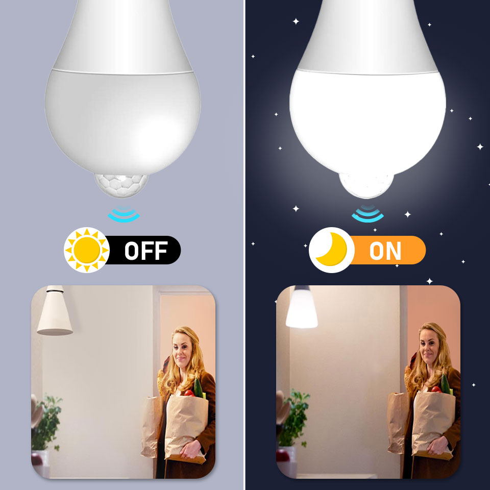 1 Buah Bohlam Lampu Sensor Ger - Smart Garden Led Lights ulasan dan harga