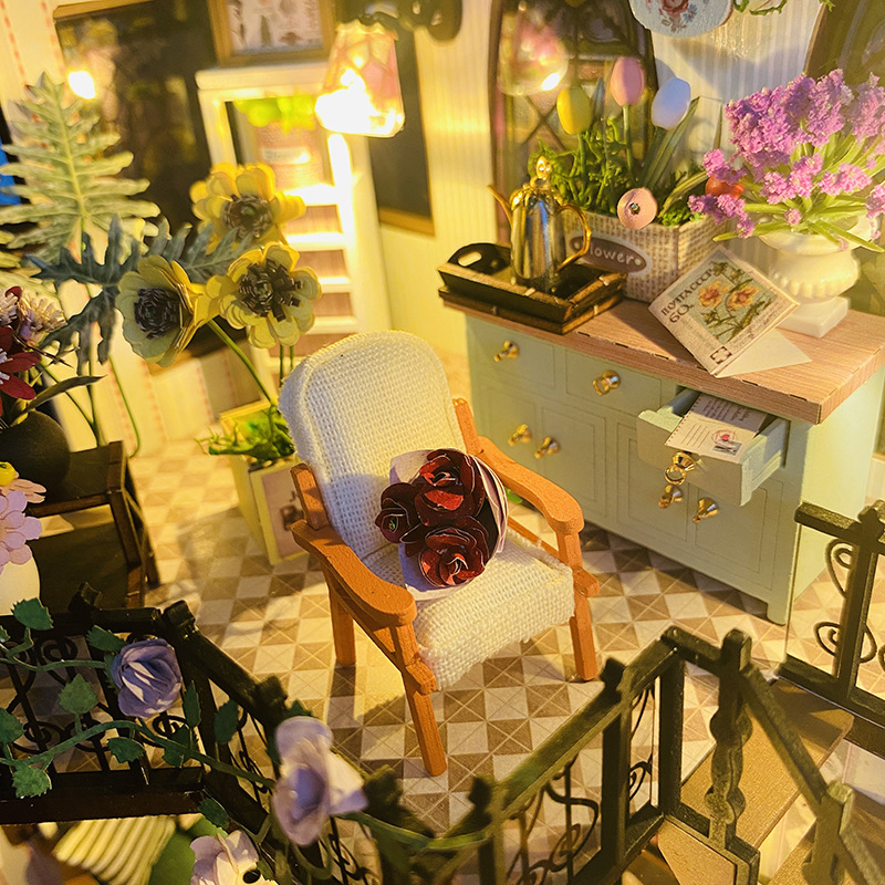 Rumah boneka kayu DIY Model ta - Smart Garden Lighting System ulasan dan harga