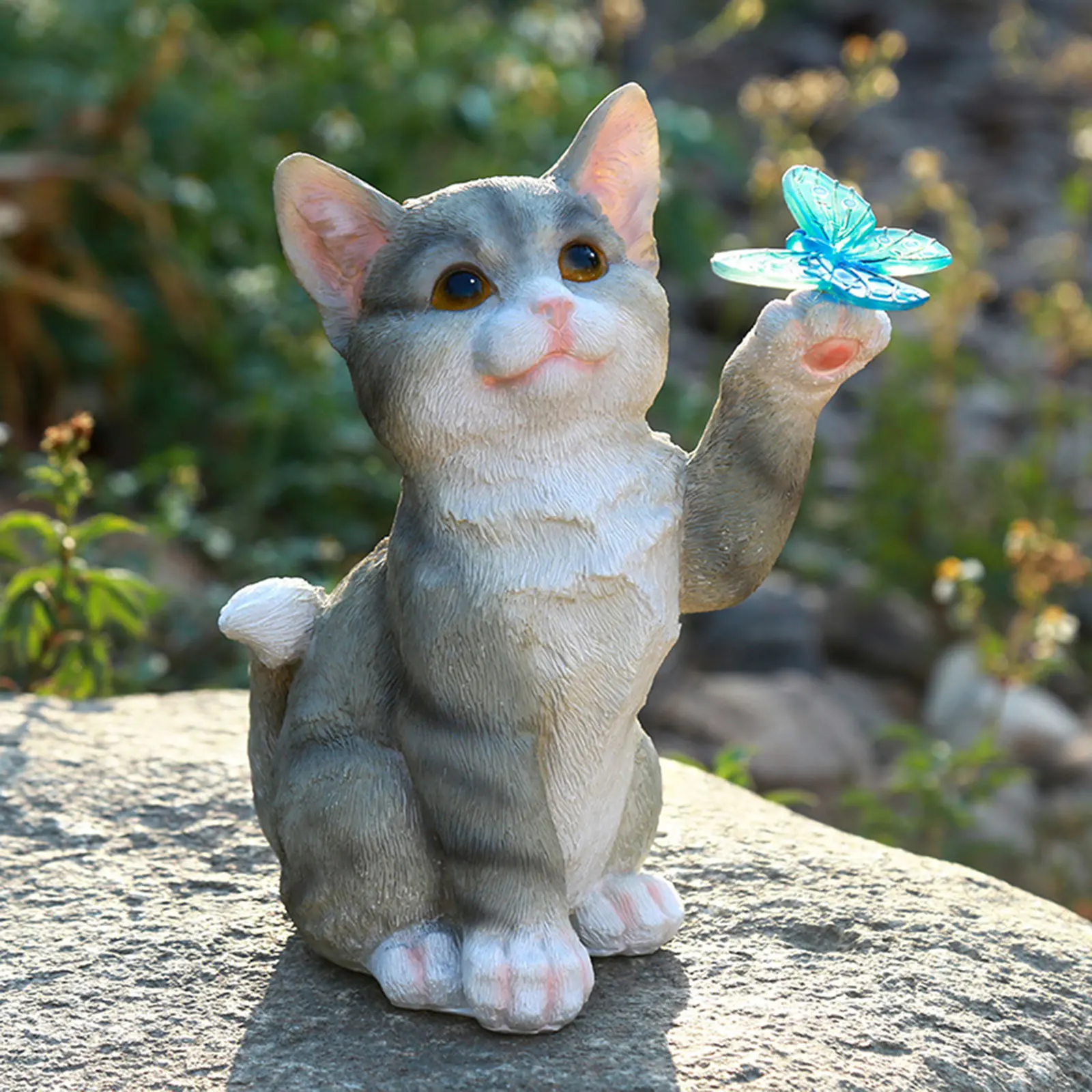 Patung Patung Kucing Luar Ruan - Smart Garden Spotlights ulasan dan harga